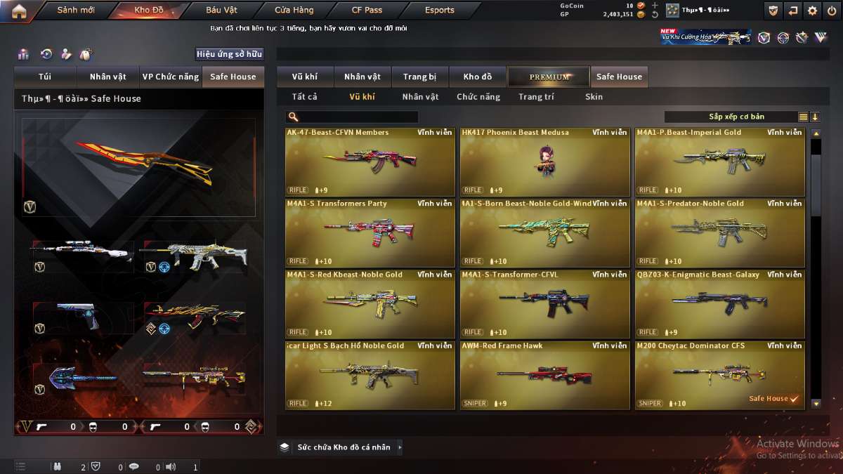 shop acc cf uy tin gia re